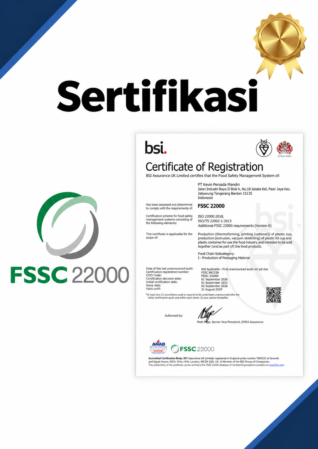 ISO Certificate 14001
